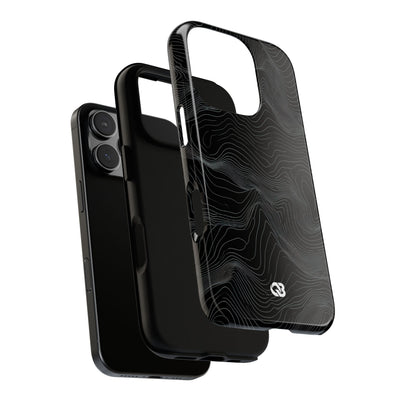 Obsidian Contour Elevation · Tough Phone Case for iPhone · Black