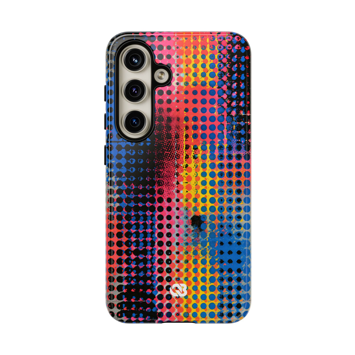 Chromatic Halftone Grid · Tough Phone Case for Samsung · Blue
