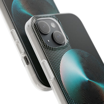 Blue Lite Phone Case for iPhone - Cyan Vector Sphere