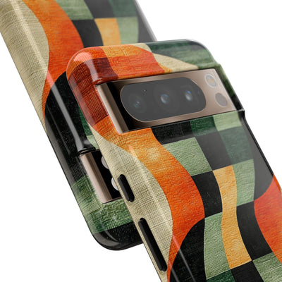 Burnt Orange Curve · Tough Phone Case for Google Pixel