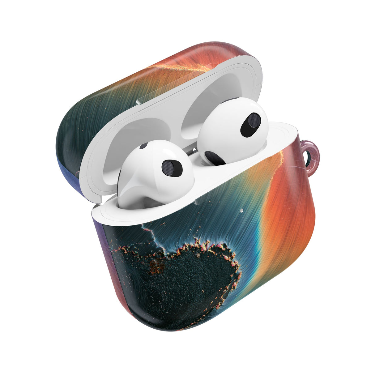 Prismatic Aura Shift · Hard Case for AirPods & AirPods Pro · Blue