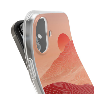 Crimson Dune Horizon · Lite Phone Case for iPhone ·  Red