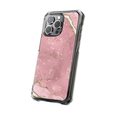 Rose Sparkle Marble · Impact Coque de téléphone pour iPhone · Magsafe