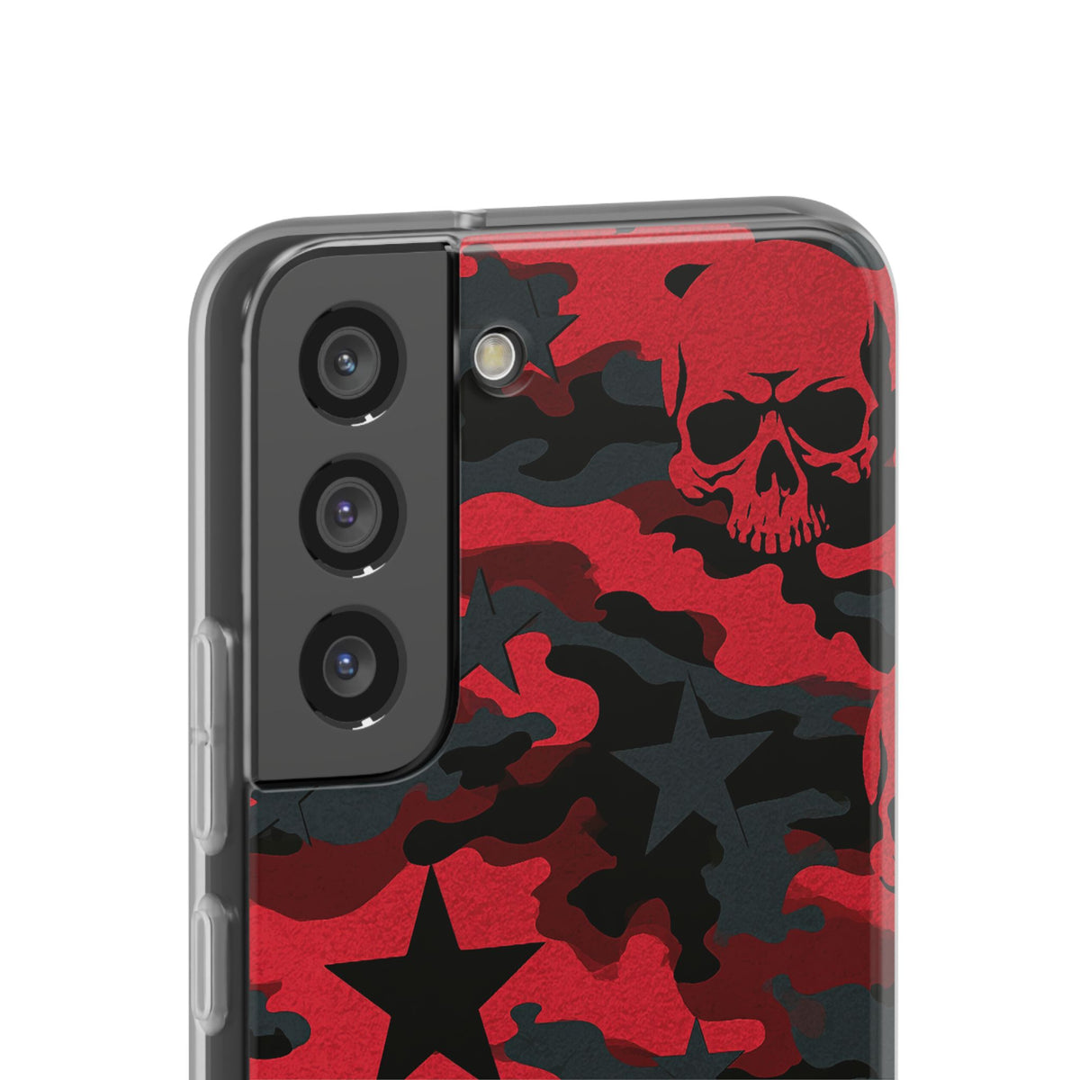 Crimson Skull Camo · Lite Phone Case for Samsung · Red