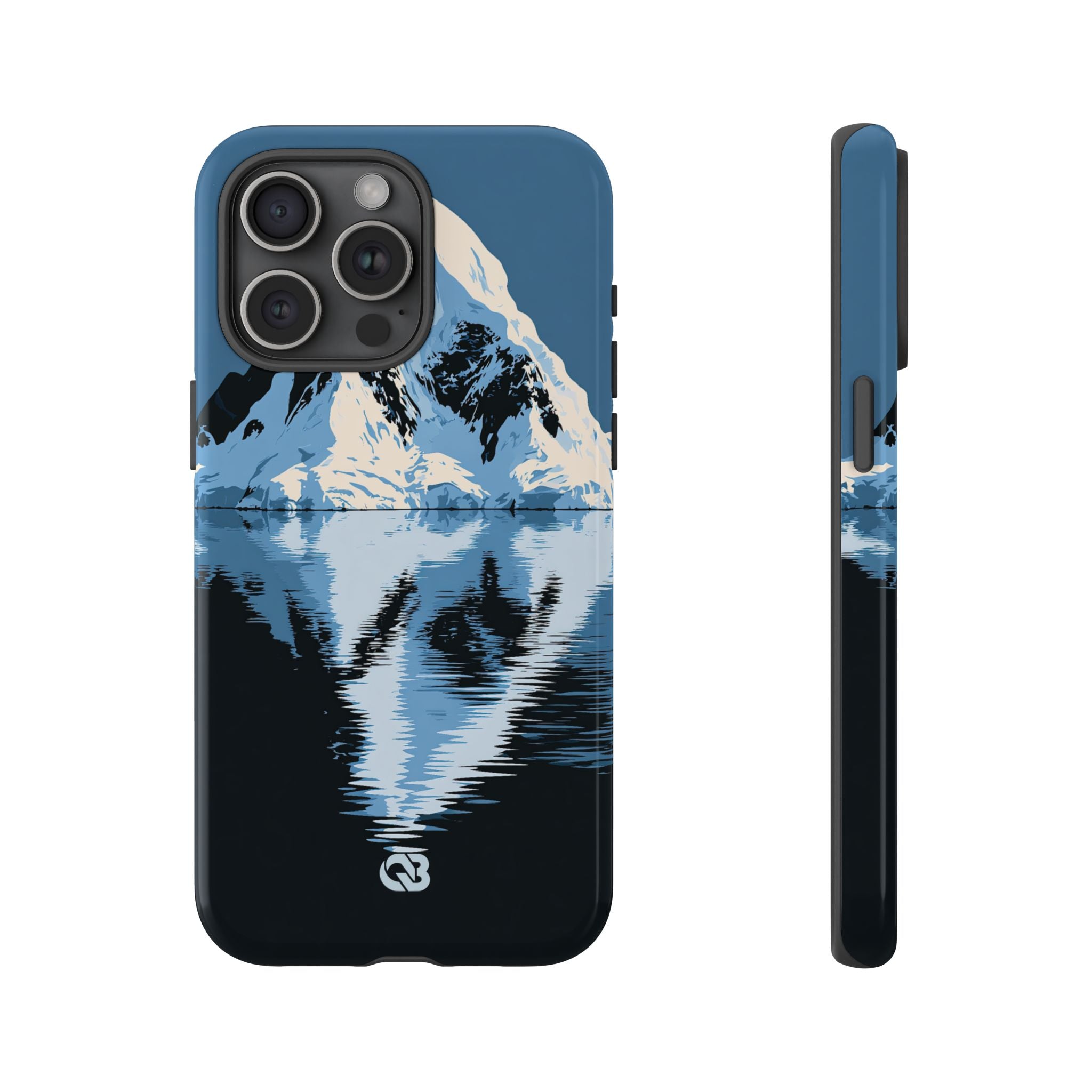 Blue Tough Phone Case for iPhone - Arctic Summit Mirror