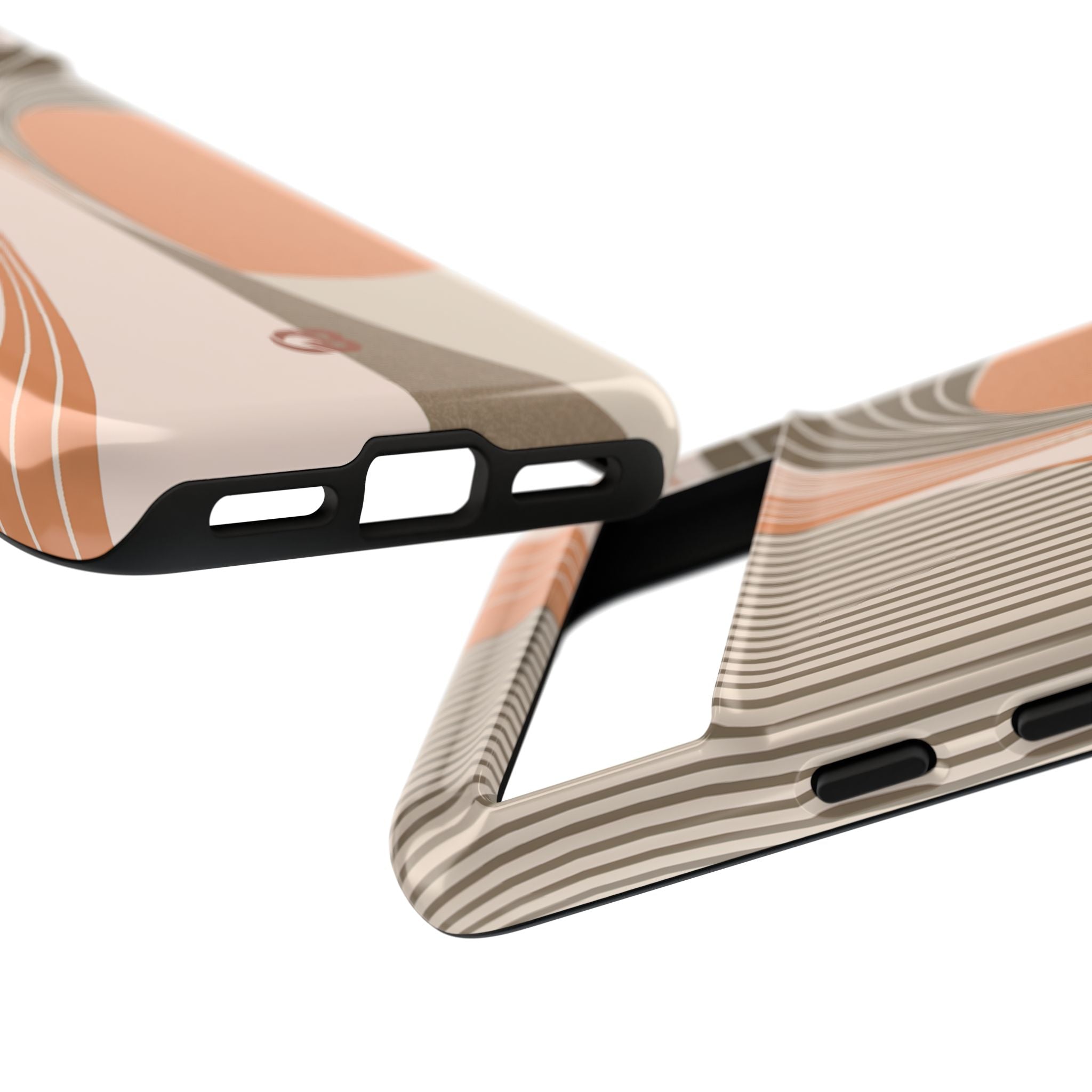 Orange Tough Phone Case for Google Pixel - Desert Arc Horizon