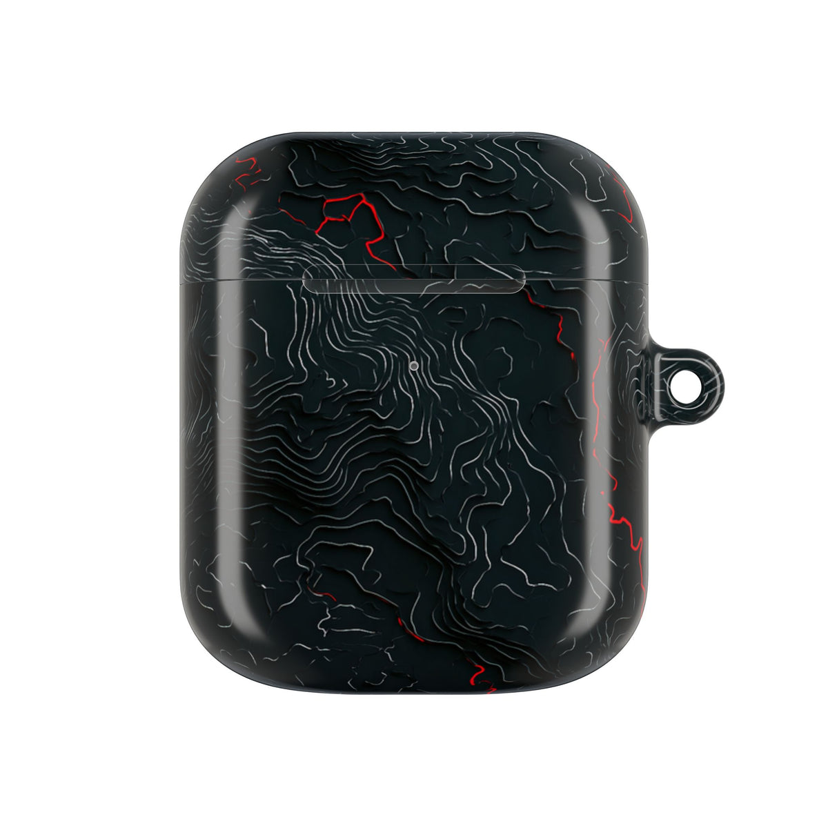 Crimson Rift · Hard Case for AirPods & AirPods Pro · Black