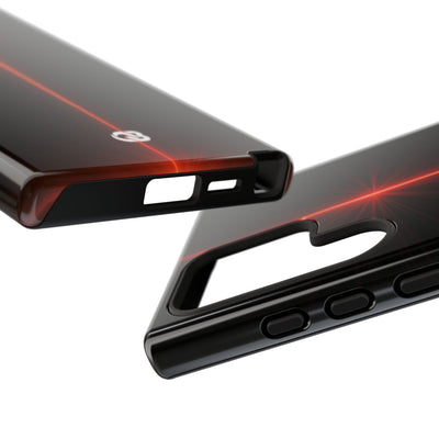 Red Tough Phone Case for Samsung - Crimson Flare Vector