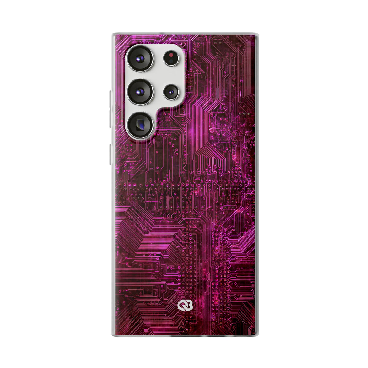 Magenta Circuit Trace · Lite Phone Case for Samsung · Pink