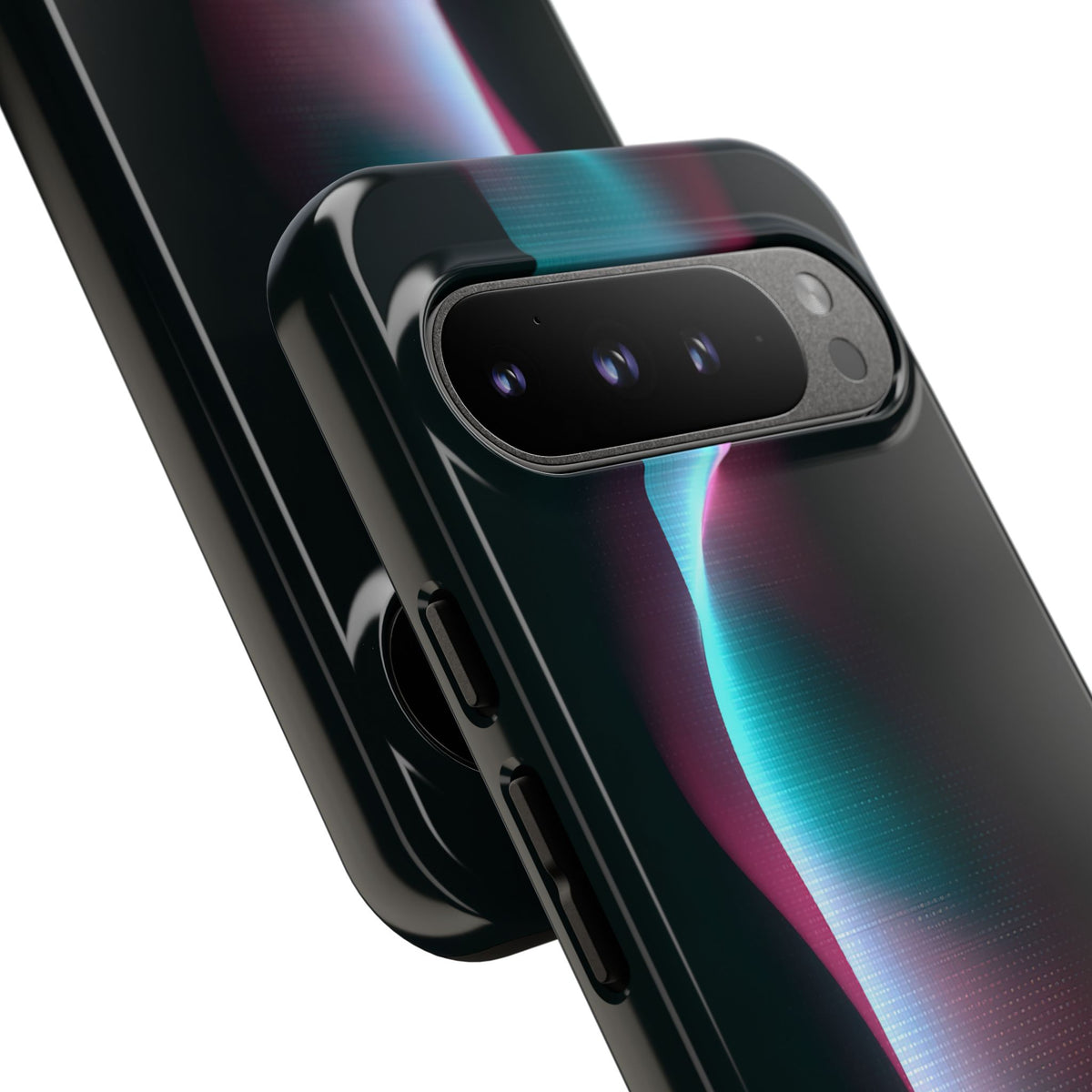 Neon Pixel Flow · Tough Phone Case for Pixel ·  Black