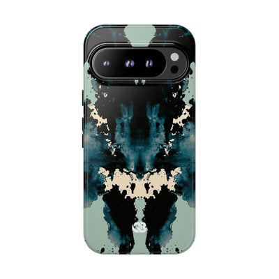Rorschach Ink Void · Tough Phone Case for Pixel ·  Black