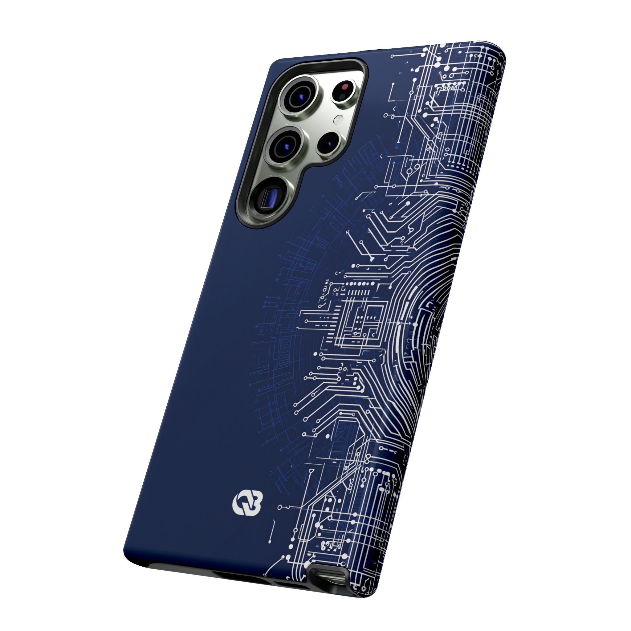 Blue Tough Phone Case for Samsung - Cobalt Circuit Logic
