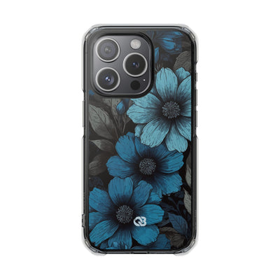 Obsidian Blue Petals · Impact Telefoncover til iPhone · Magsafe