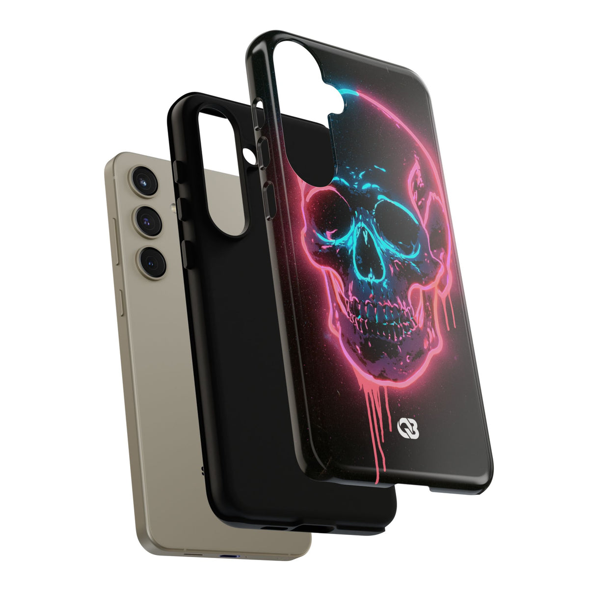 Neon Drip Skull · Tough Phone Case for Samsung · Black