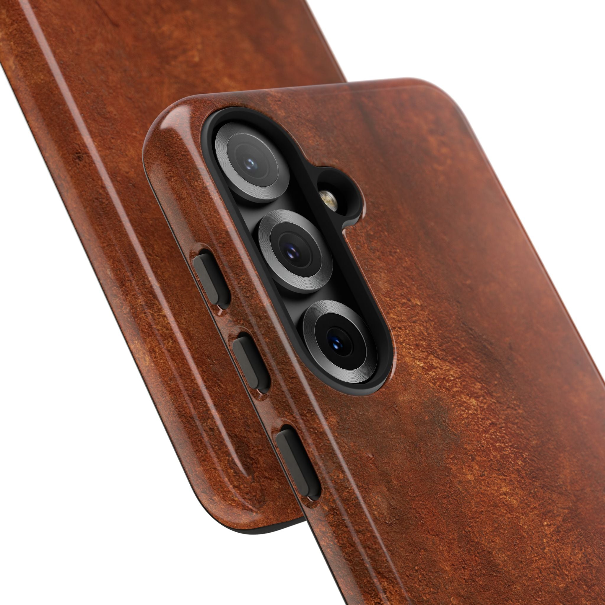 Orange Tough Phone Case for Samsung - Oxidized Iron Crust