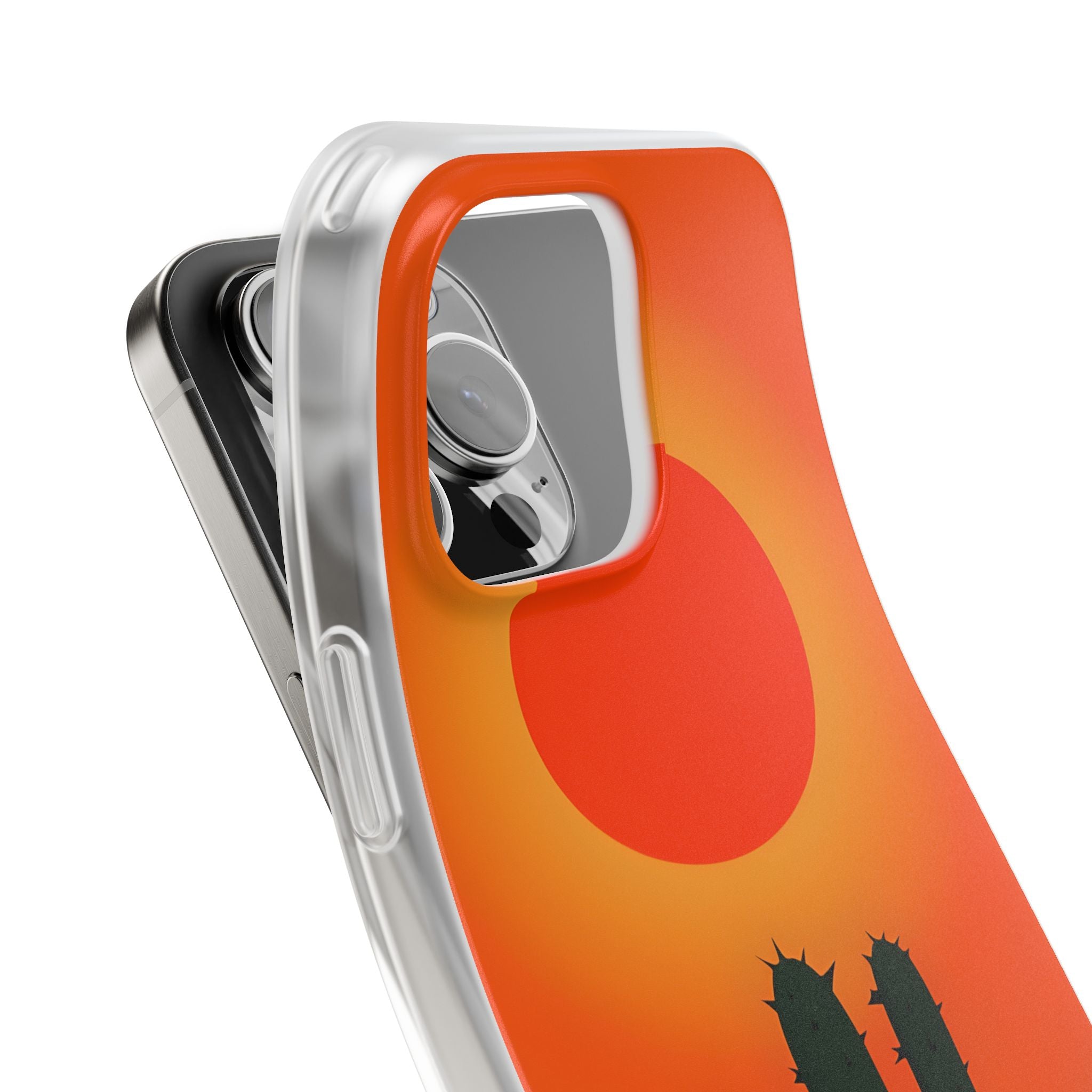 Scorched Saguaro Sunset · Soft Phone Case for iPhone