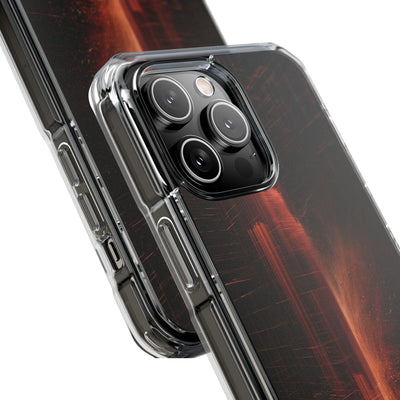 Luminous Monolith · Clear Impact Magnetic Phone Case for iPhone · Black