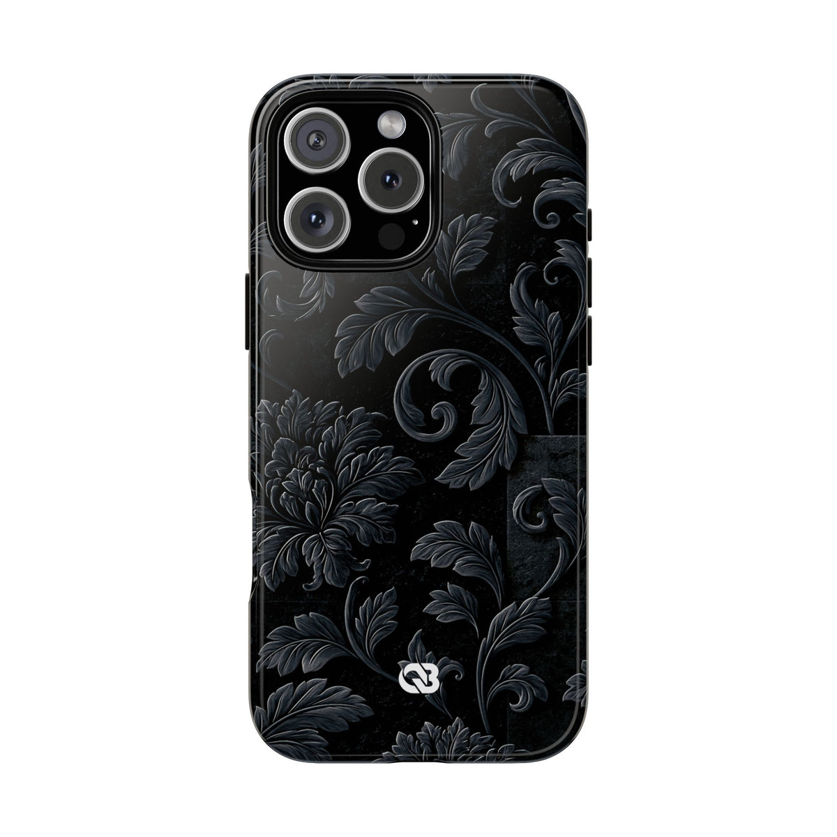 Obsidian Damask · Tough Phone Case for iPhone · Black
