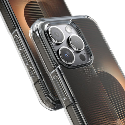 Amber Meridian · Clear Impact Magnetic Phone Case for iPhone · Black