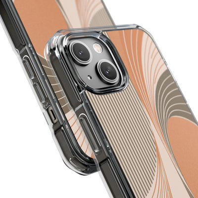 Orange Impact MagSafe Phone Case for iPhone - Desert Arc Horizon