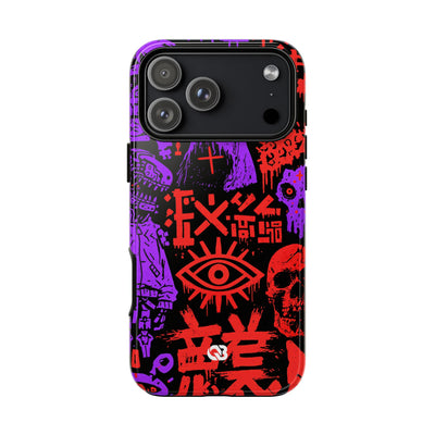 Underground Cyber Glyphs · Tough Phone Case for iPhone · Black