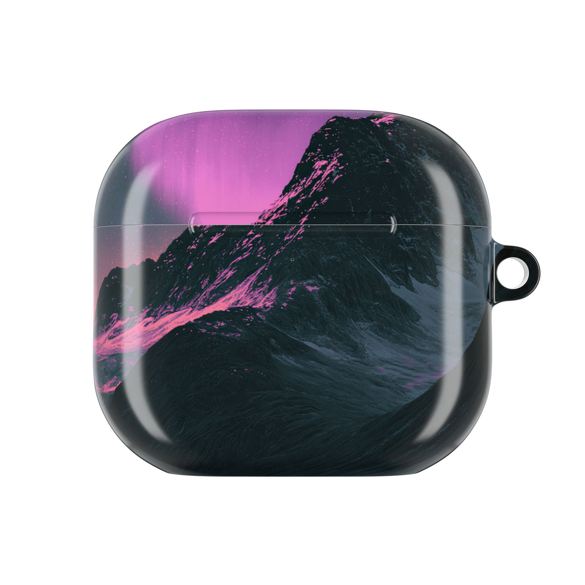 Arctic Aurora Summit · Hard Case for AirPods & AirPods Pro · Black