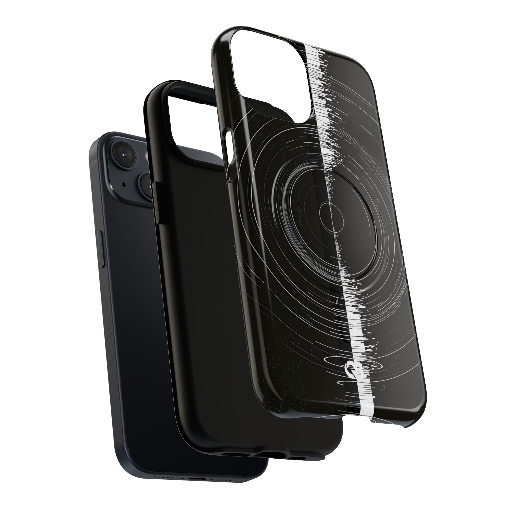 Black Tough 2.0 Magsafe Phone Case for iPhone - Obsidian Orbital Signal
