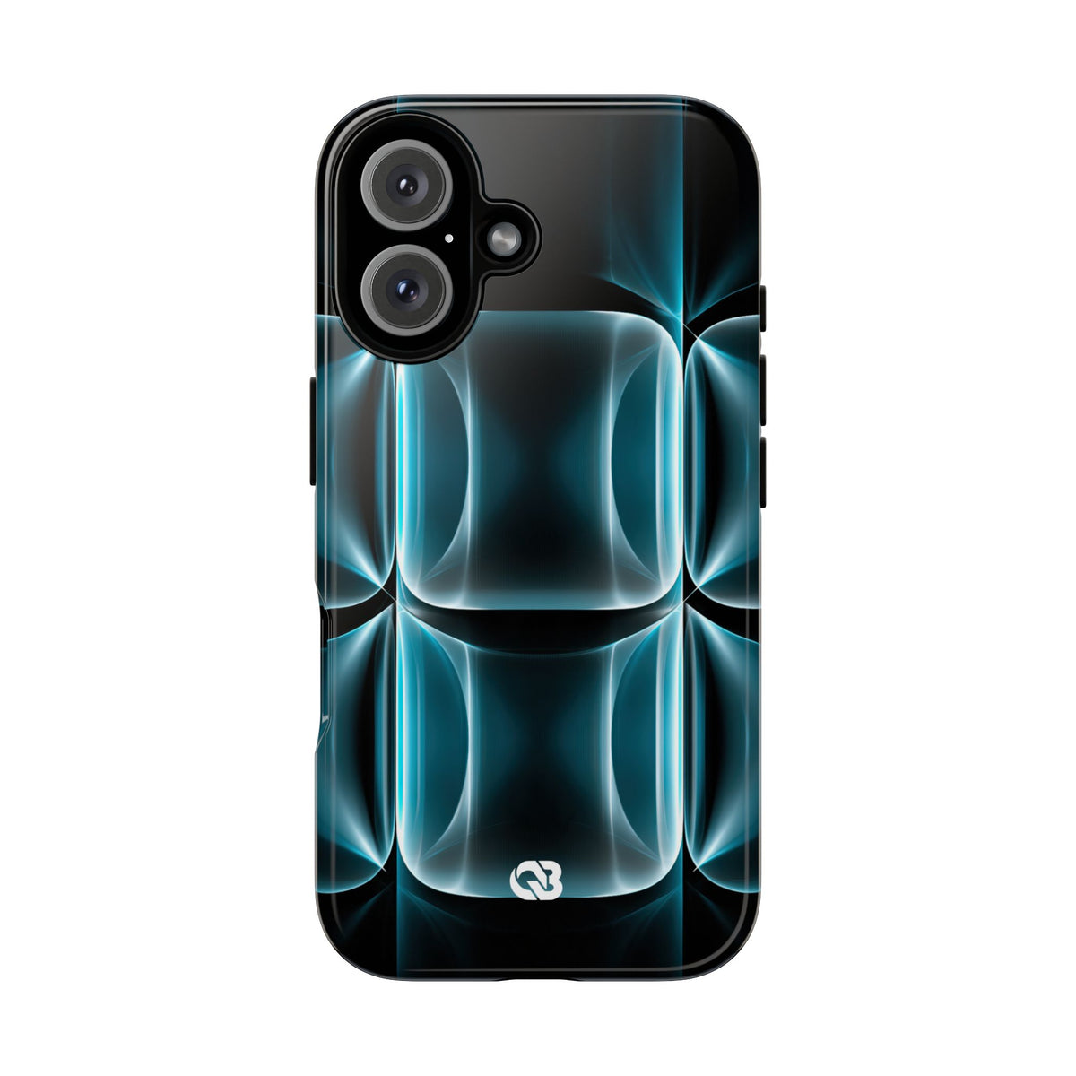 Cyan Core Matrix · Tough Phone Case for iPhone · Blue