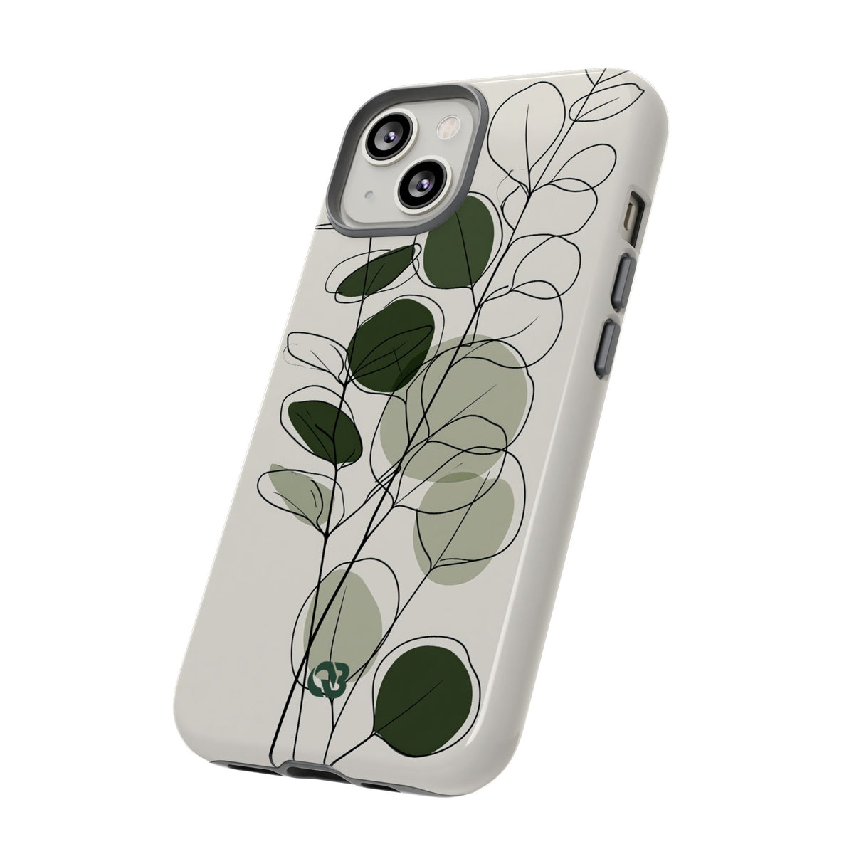 Eucalyptus Foliage Study · Tough Phone Case for iPhone · Green