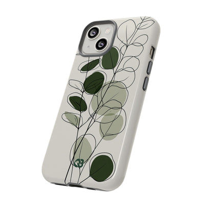 Eucalyptus Foliage Study · Tough Phone Case for iPhone · Green