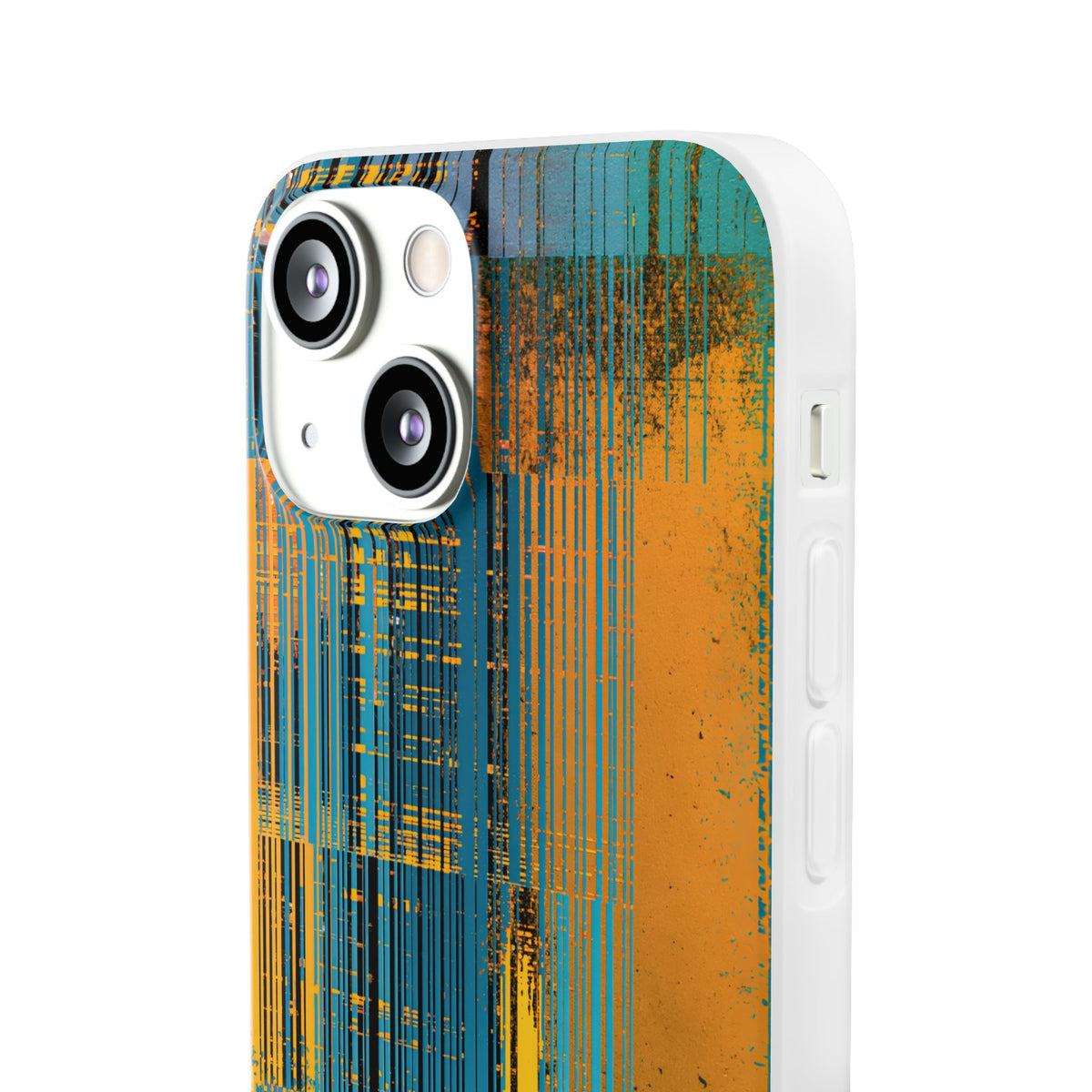 Cyber Glitch Stream · Lite Phone Case for iPhone ·  Teal