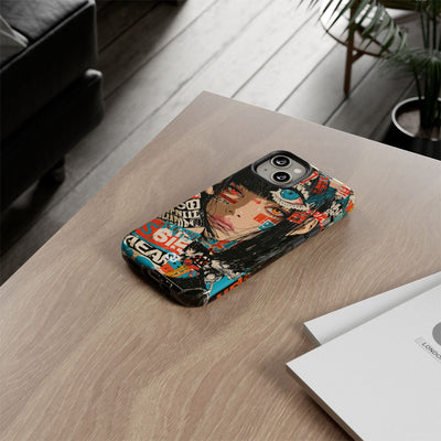 Shibuya Street Collage · Tough Phone Case for iPhone · Red