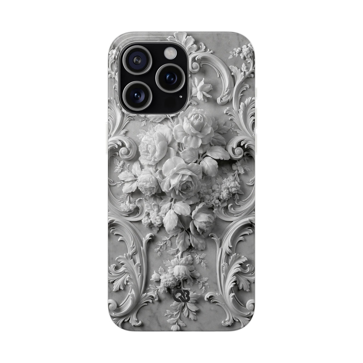 Rococo Marble Rose · Lite Phone Case for iPhone ·  White