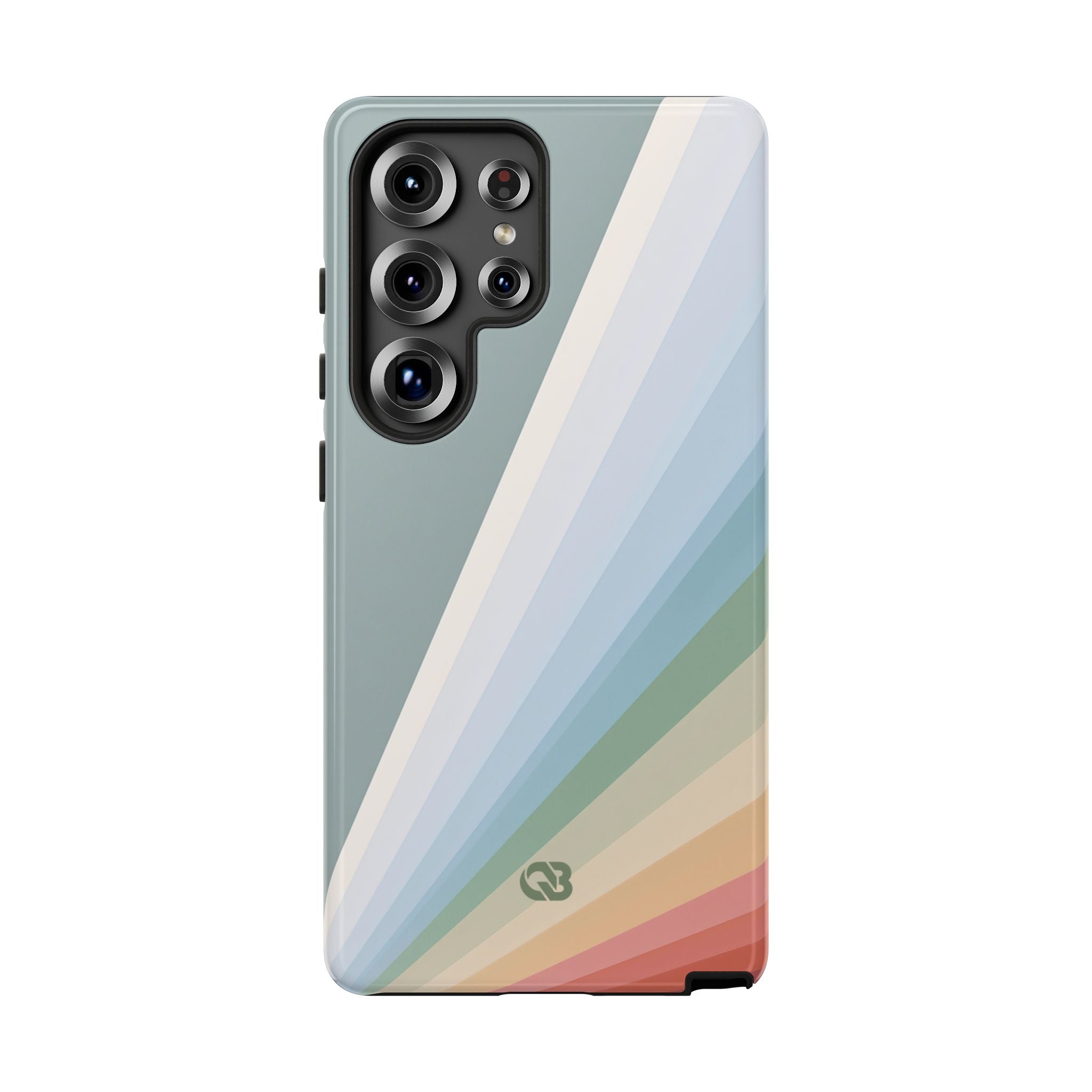 Green Tough Phone Case for Samsung - Sage Prism Beam