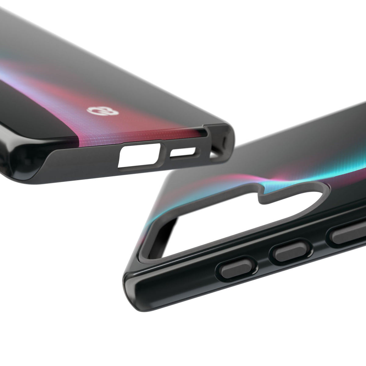 Neon Pixel Flow · Tough Phone Case for Samsung · Black