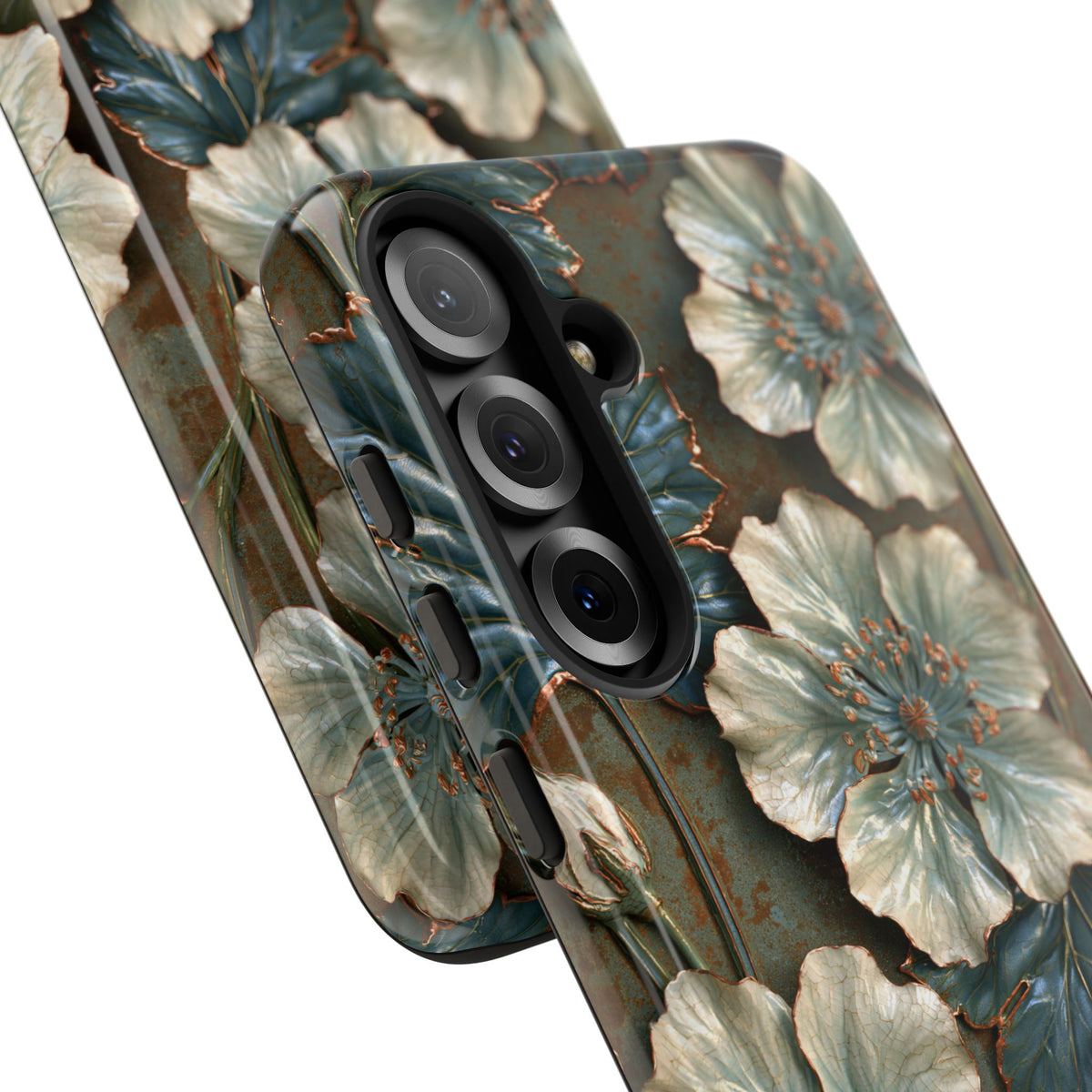 Gilded Blossom Reverie · Tough Phone Case for Samsung · Teal