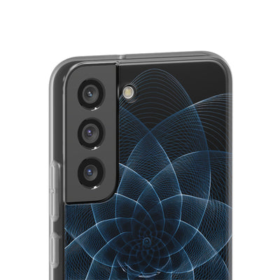 Blue Lite Phone Case for Samsung - Cobalt Geometric Bloom