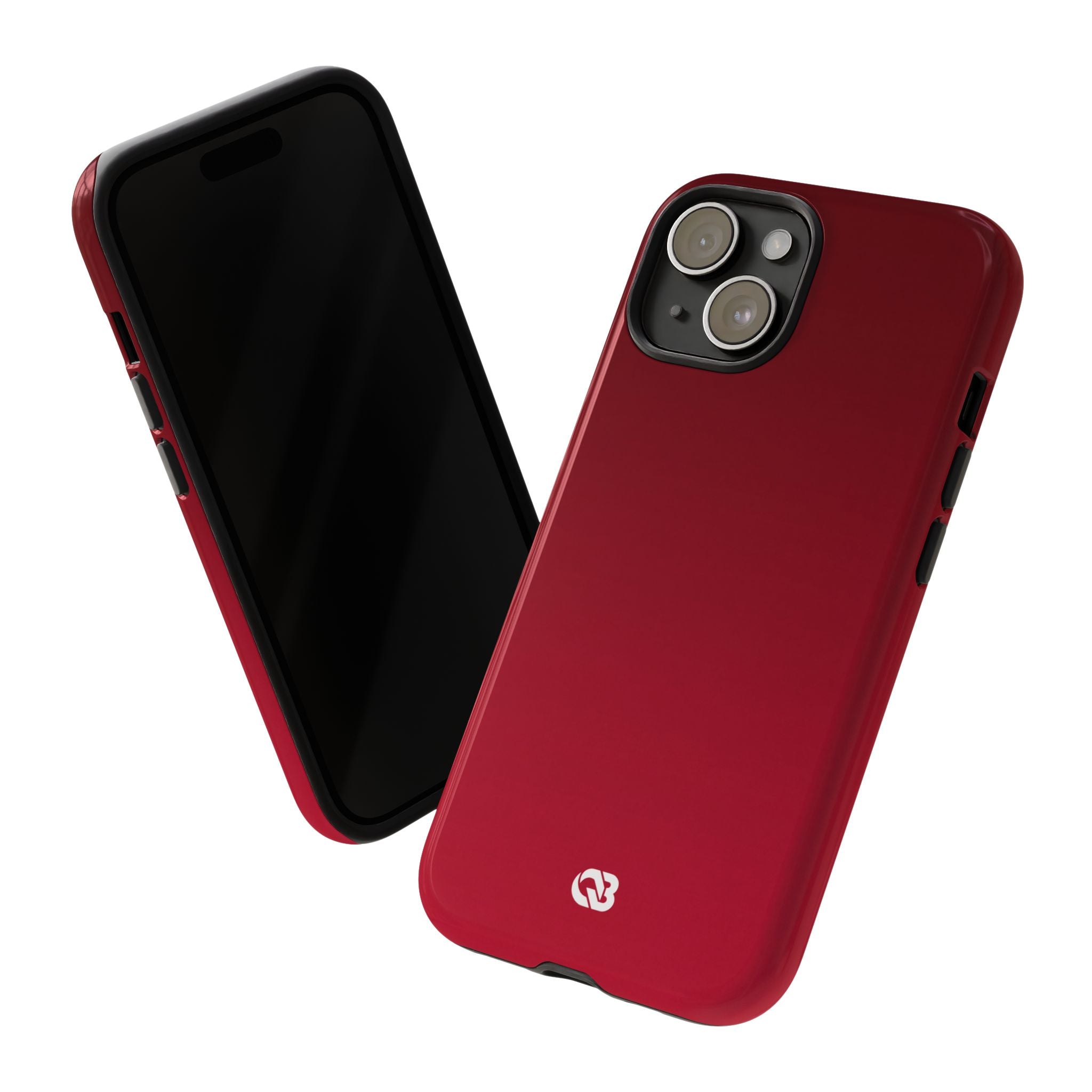Red Tough Phone Case for iPhone - Crimson Velvet Fade