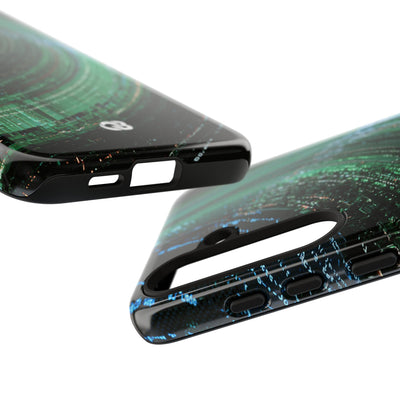 Orbital Data Stream · Tough Phone Case for Samsung · Green