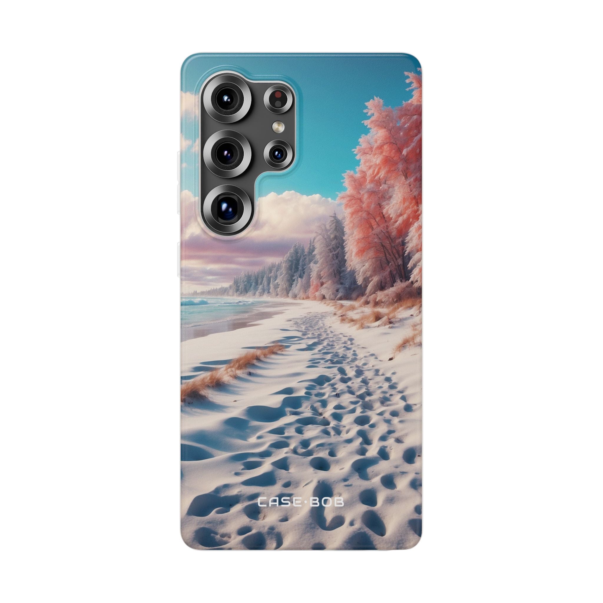 Snowy Footprints Samsung S25 Ultra Case - Soft