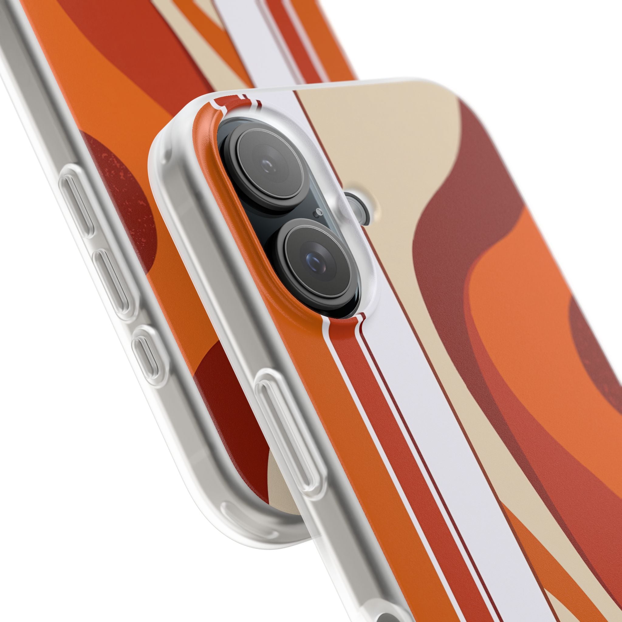Orange Lite Phone Case for iPhone - Terracotta Metro Line