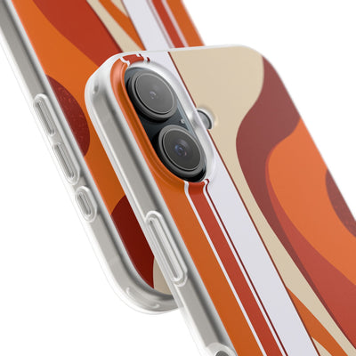 Orange Lite Phone Case for iPhone - Terracotta Metro Line