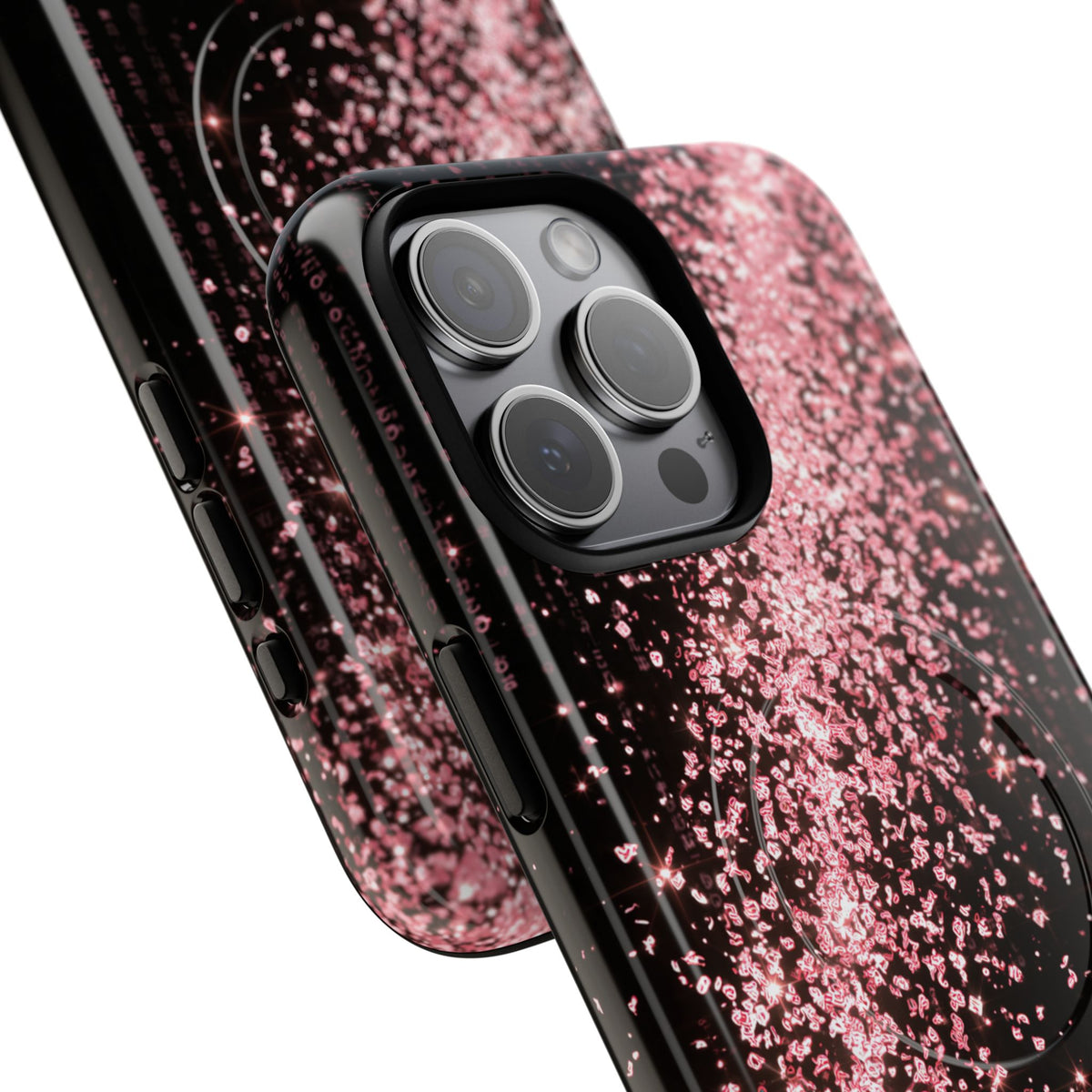 Rose Digital Cascade · Tough 2.0 Magnetic Phone Case for iPhone · Pink