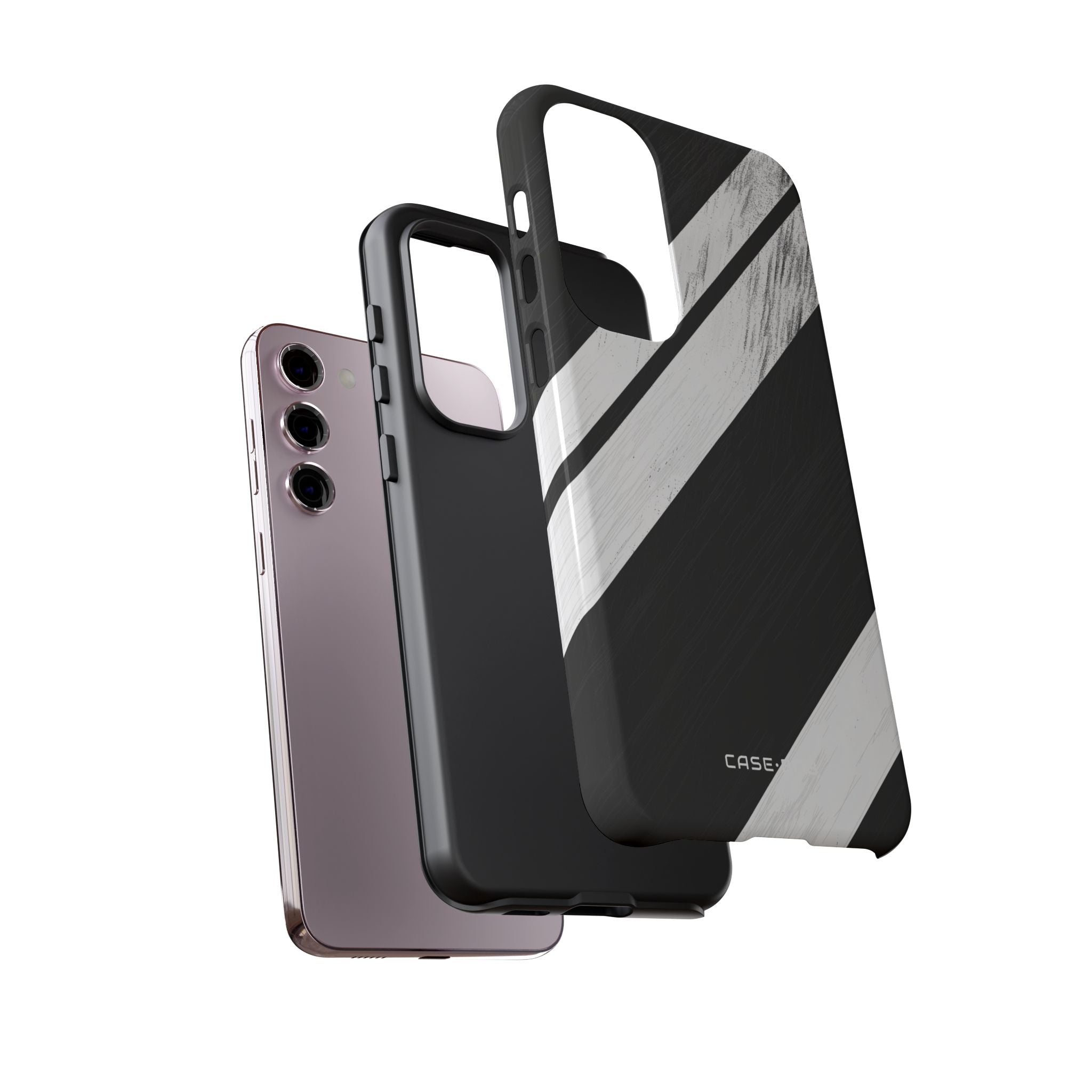 Distressed Streifen Bewegung Samsung S23 Plus Case - Tough