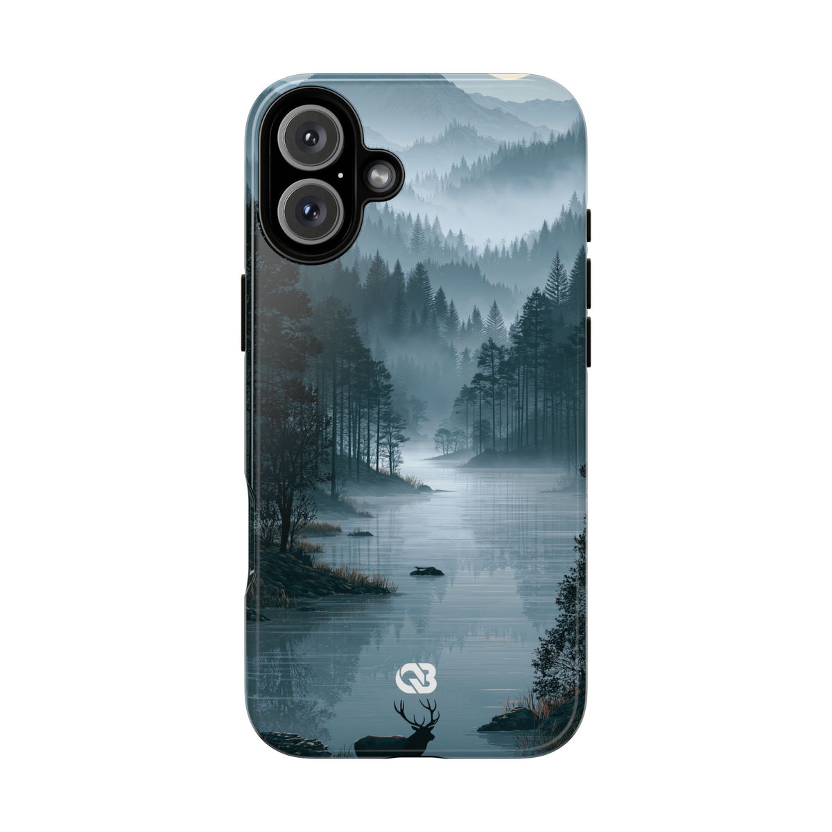 Silent Nordic Fjord · Tough Phone Case for iPhone · Blue