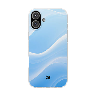 Blue Lite Phone Case for iPhone - Glacial Blue Silk
