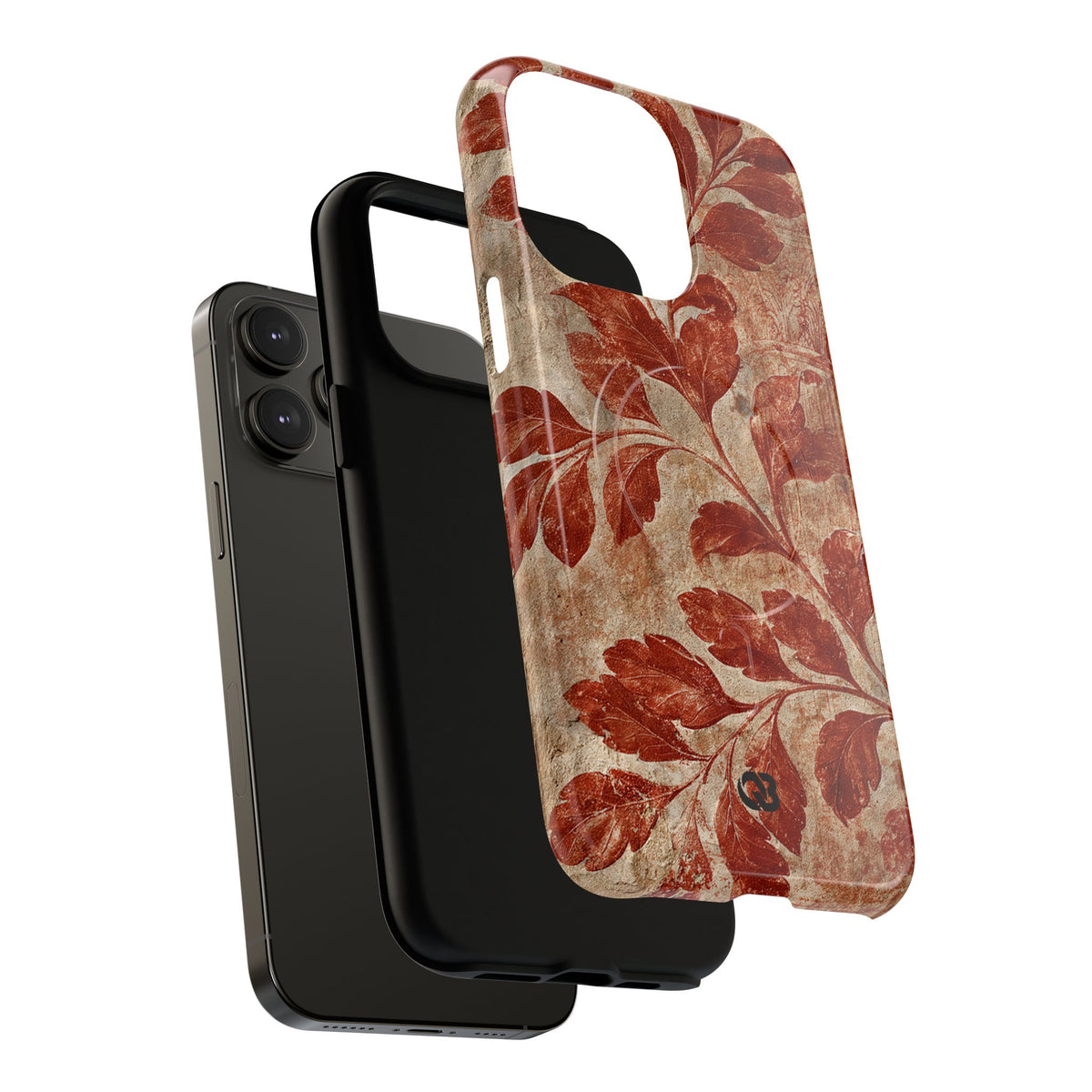 Terracotta Botanical Fresco · Tough 2.0 Magnetic Phone Case for iPhone · Red