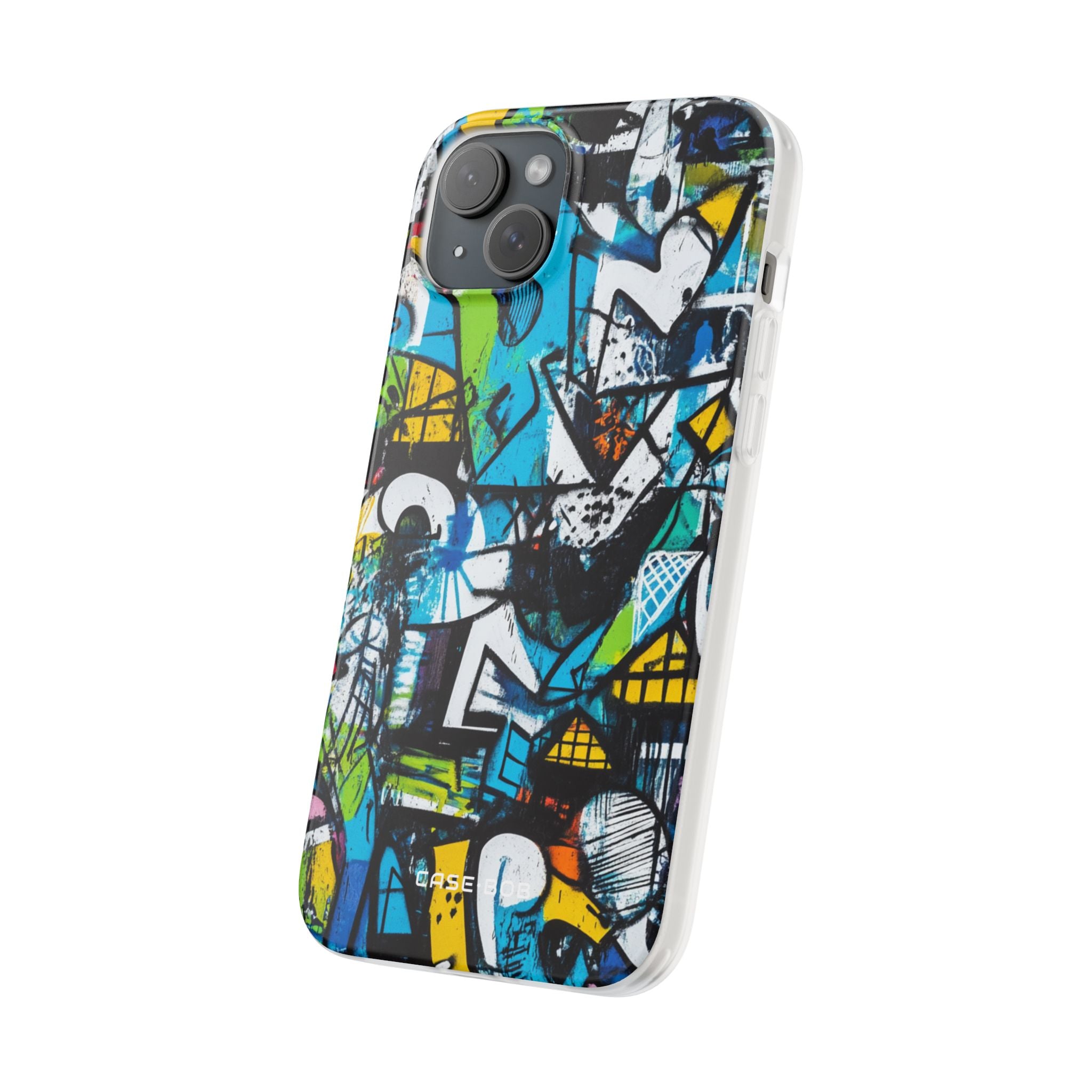 White Ripple Drift iPhone 15 Plus Case - Soft