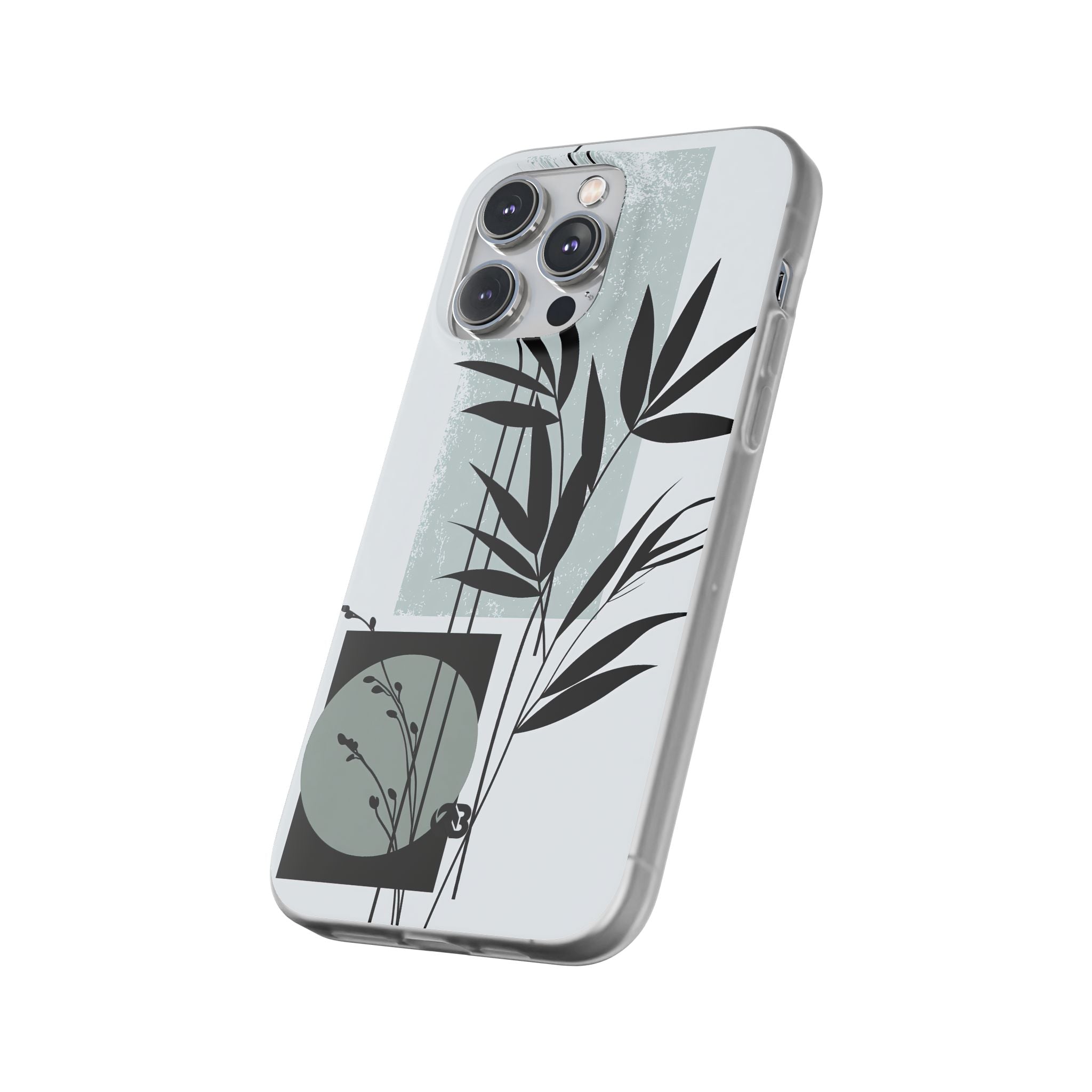 Grey Lite Phone Case for iPhone - Sage Bamboo Noir