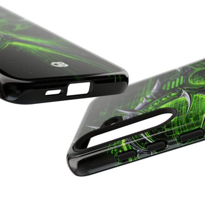 Cyber Sigil Grid · Tough Phone Case for Samsung · Green